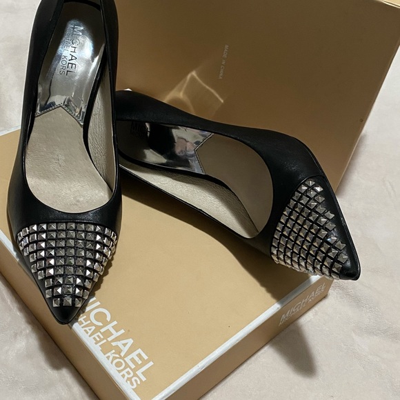 Michael Kors Shoes - Michael kors black studded heels🖤